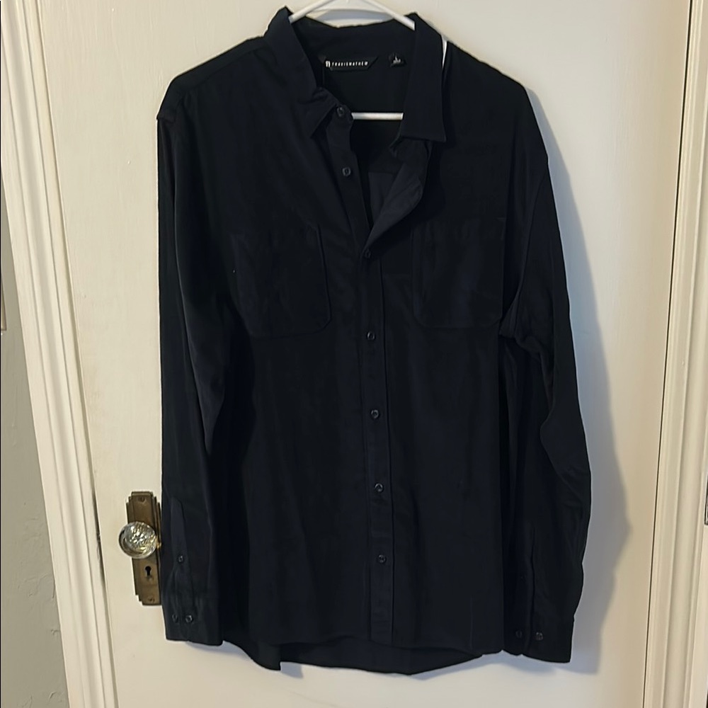 Travis Mathew Navy Casual Button Down Shirt